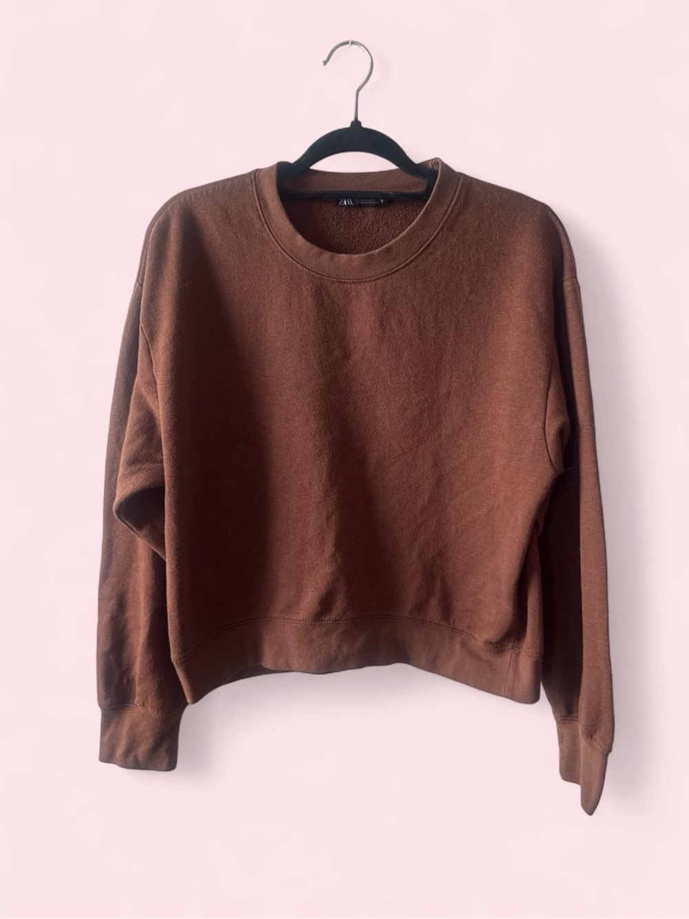 Zara Brown Crewneck Sweatshirt